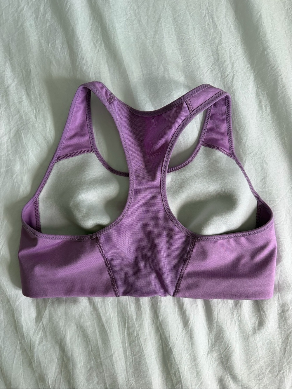 Nike Lavender Racerback Sports Bra with White Swoosh - Picture 2 of 2